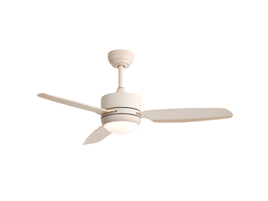 Ventilador Teto 46 C/ Luz 3 Pás Abs 6 Vel. Motor Dc Controle Remoto Ziwei Store