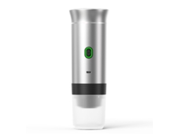 CAFETEIRA PORTÁTIL ESPRESSO CZHHMART Alimentada por USB-C, compatível com pó e cápsulas Ns, prata