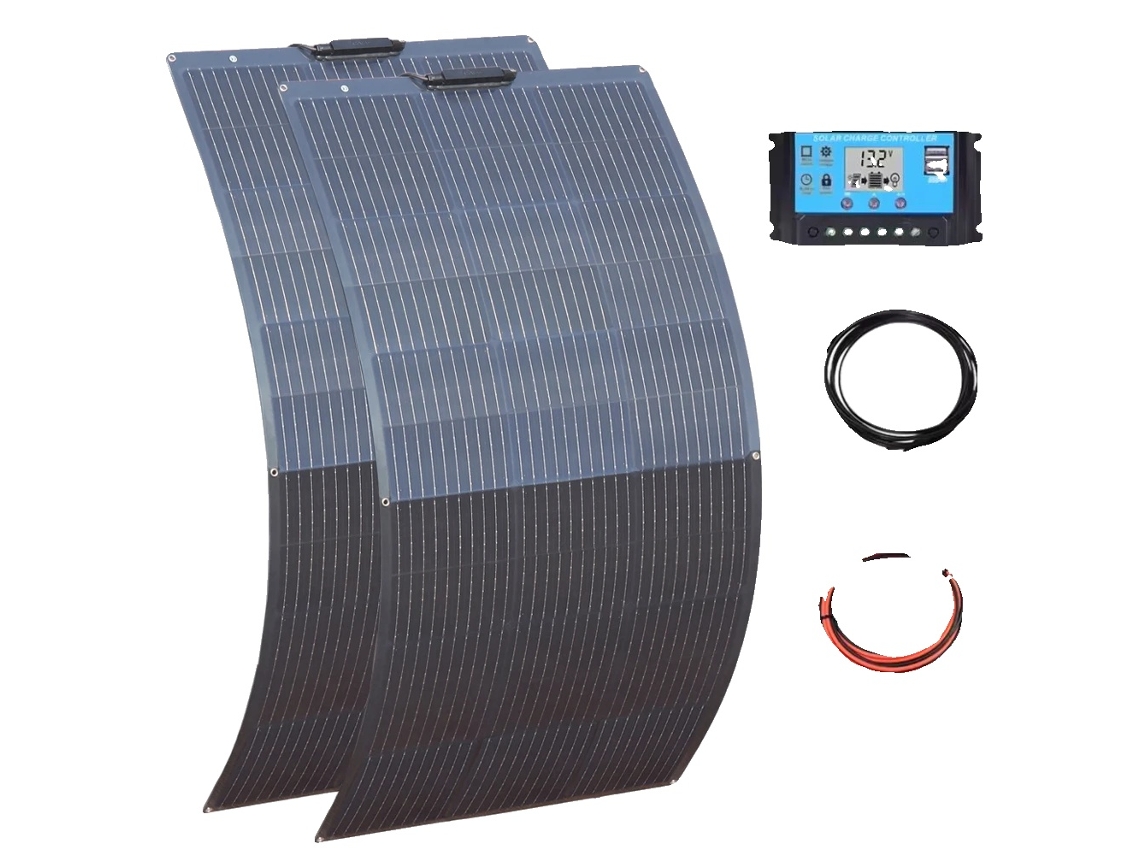Painel Solar, Alta Eficiência, Design Flexível, 300w 2pcs 150w Kit