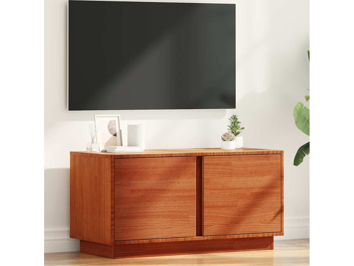 Vidaxl Gabinete para Tv Marrom Cera 80 X 35 X 40,5 Cm