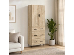 Vidaxl Conjunto De Gabinete 2 Pcs Carvalho Sonoma 66 X 34,5 X 90 Cm