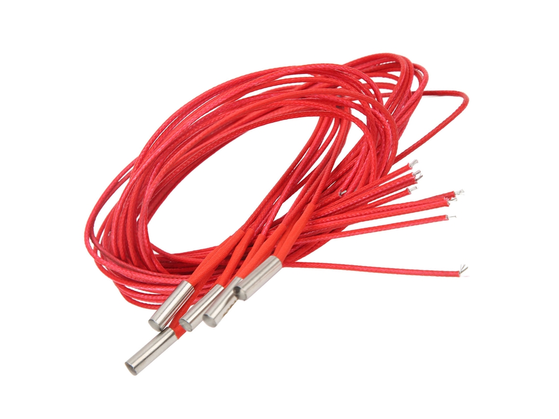 5pcs Cartucho de Aquecimento DC 24V 40W com Aço Inoxidável 6x20mm para Impressora 3D
