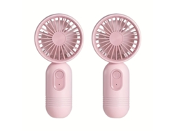 Conjunto De 2 Ventiladores Pessoais Mini Portáteis, Três Configurações De Velocidade, Ideais Ideal Para Viagens, Ventilador Pestanas, Fác...