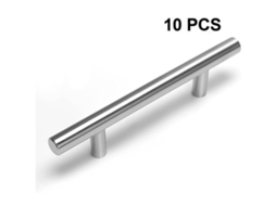 Conjunto de 10 Puxadores para Armários, 96 mm, Níquel Escovado BRILVIBERA