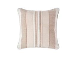 Homescapes Cotton Striped Beige Cushion Cover Morocco 60x60 Cm