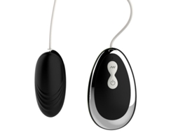 Vibrador À Prova D'Água de Silicone com Fio de Controle Remoto de 20 Frequências para Mulheres Preto YIZHOOD