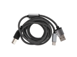 Cabo Lurelia USB-C para USB-B, dados para impressoras, scanners e controladores MIDI.