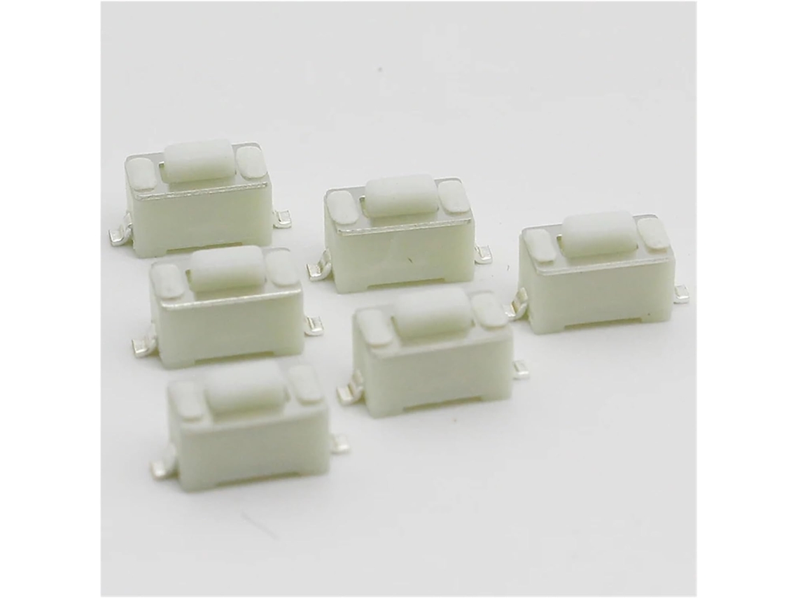 100 Unidades De Interruptor Botão Pressão Tátil Momentâneo Smd 2 Pinos, 3x 6x 4, 3mm