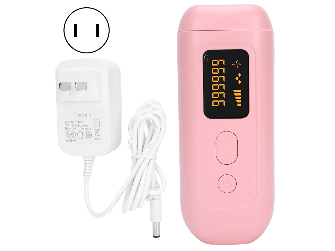Dispositivo De Depilação Ipl Portátil Com 5 Velocidades Ajustáveis Máquina Profissional 110-240v Plug Us Rosa