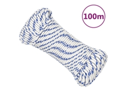 Vidaxl Corda De Barco 5 Mm 100 M Polipropileno Branco