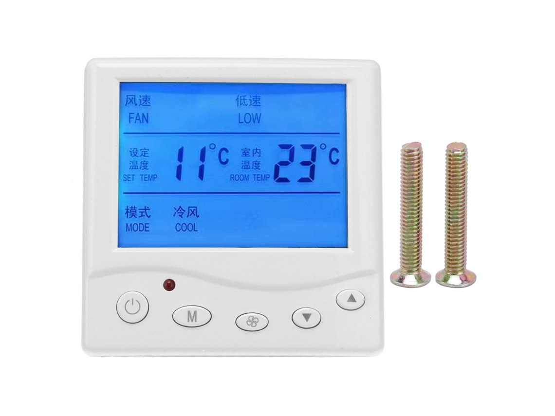 Laxiscreed Termostato De Ventilação Para Ar Condicionado Central Com Tela Lcd E Compatível Com Ac220v