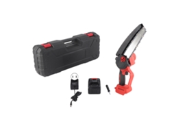 Mini motosserra sem fio de 8 polegadas, bateria de lítio recarregável, motosserra para jardinagem