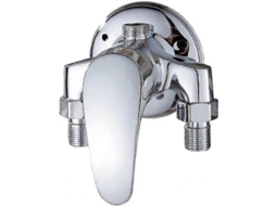 Misturador De Chuveiro Para Banheiro, Torneira Monocomando De Parede Em Latão, Para Água Fria E Quente, Cromado P20241126821 Aquaforge