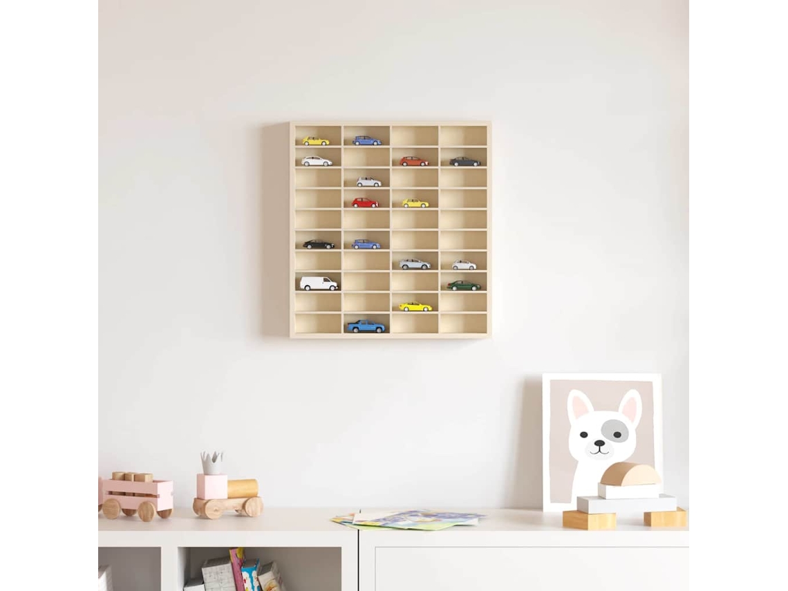 Vidaxl Gabinete Expositivo De Parede Montagem Na Parede Bege