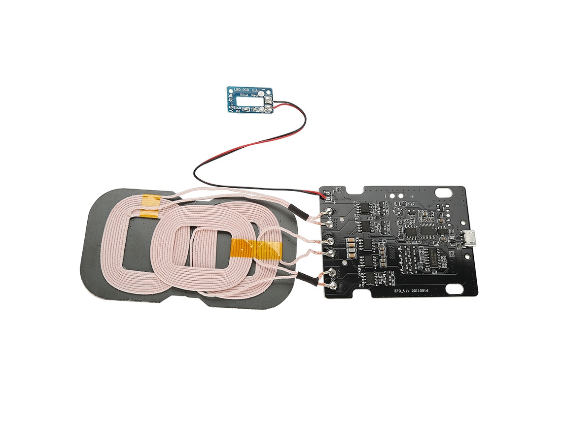 Placa Pcba EOOCOO com carregamento sem fio de 3 bobinas, 10W, QC3.0