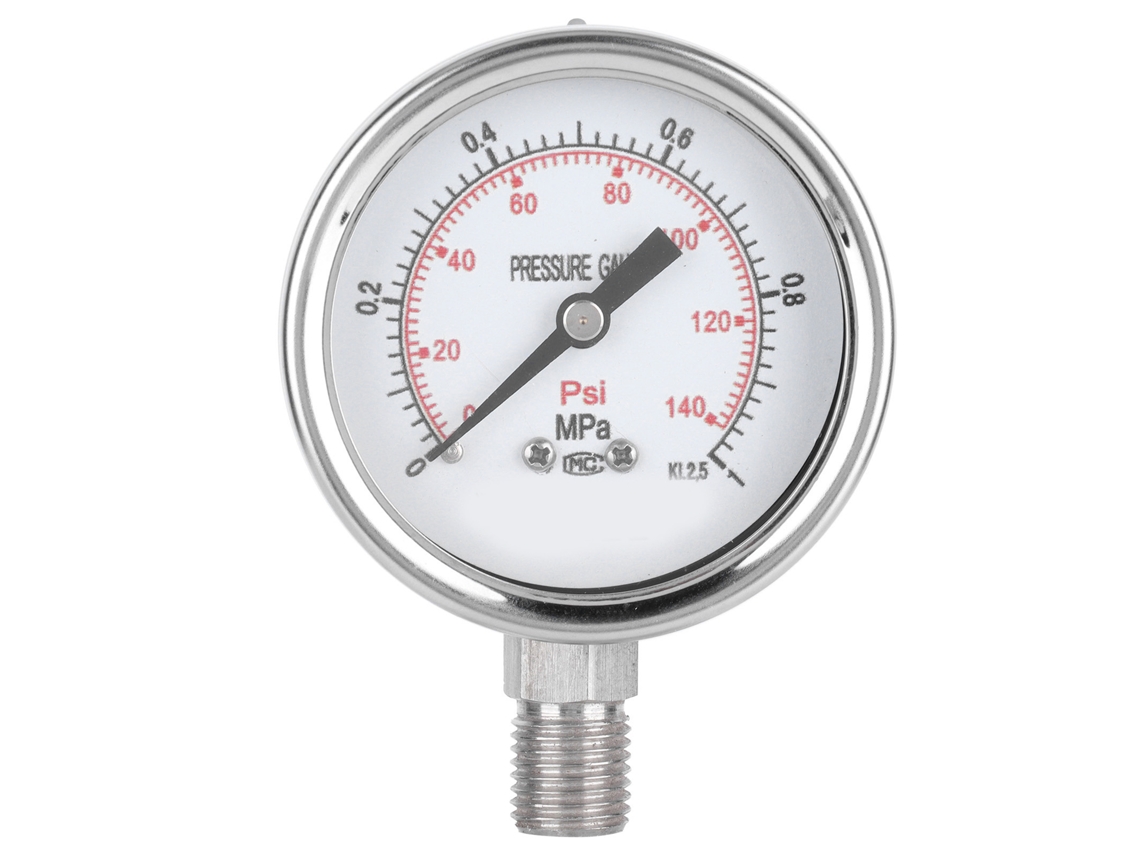 Manômetro de Pressão Y 60bf 0 1,0mpa em Aço Inoxidável, Resistente à Corrosão, Manômetro de Vácuo Radial CHABERLU