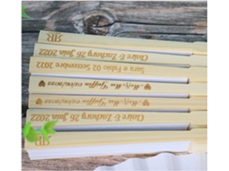 Diy, Éventail À Main En Soie Gravé Personalizado,