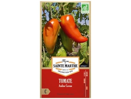 Sementes de Tomate Andino Cornue orgânico LA FERME DE SAINTE MARTHE