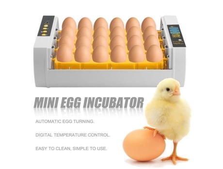 Incubadora de ovos, giro automático, 24 ovos, dispositivo digital de incubação para incubação (24 ovos) OUTAD