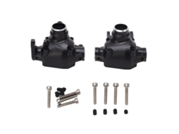 Mali kit de Carcaca Central do Eixo Dianteiro e Traseiro de Alumínio Preto para Crawler Rc Axial Scx10 Pro 1/10