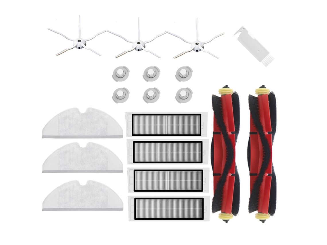 Peças de aspirador de pó para xiaomi roborock s5 max s6 puro s6 maxv escova principal lavável filtro hepa escova lateral