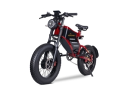 Bicicleta Elétrica Dupla Tração RZOGUWEX X7 2 Motores 1000 W Bateria 48 V 30 Ah Vermelho 20 4,0 Pol
