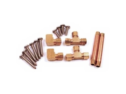 Conjunto de Conectores de Cilindro Duplo Douradoindemar