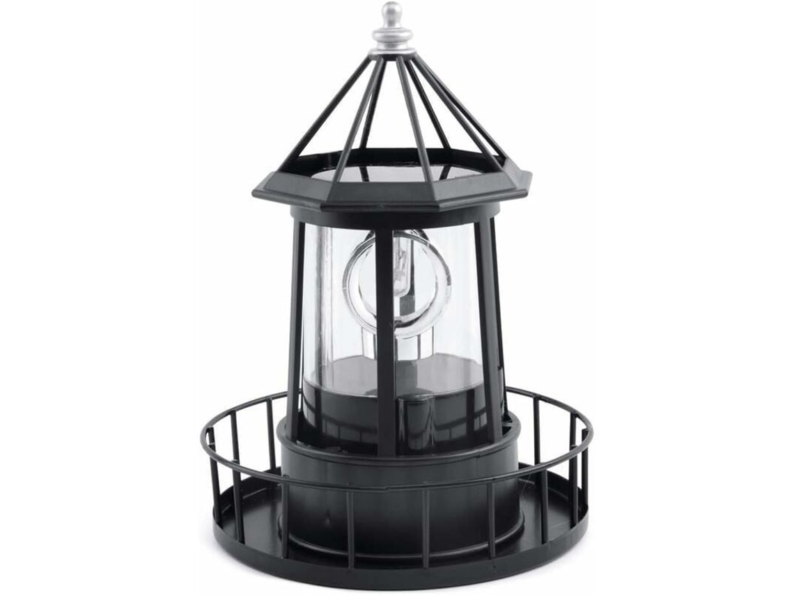 Lâmpada solar rotativa de jardim, LED
