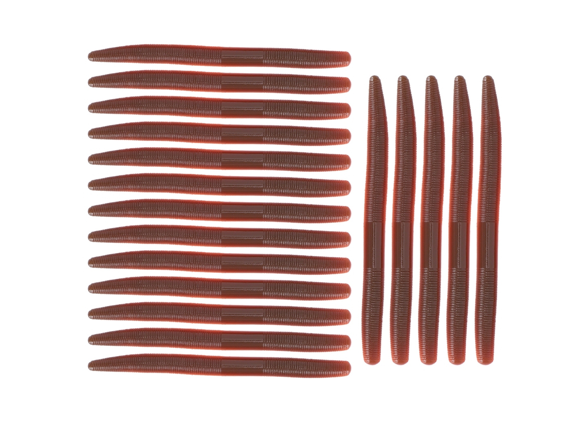 Two-color Soft Bait, Simulating Earthworm Shape, Attracting Fish,