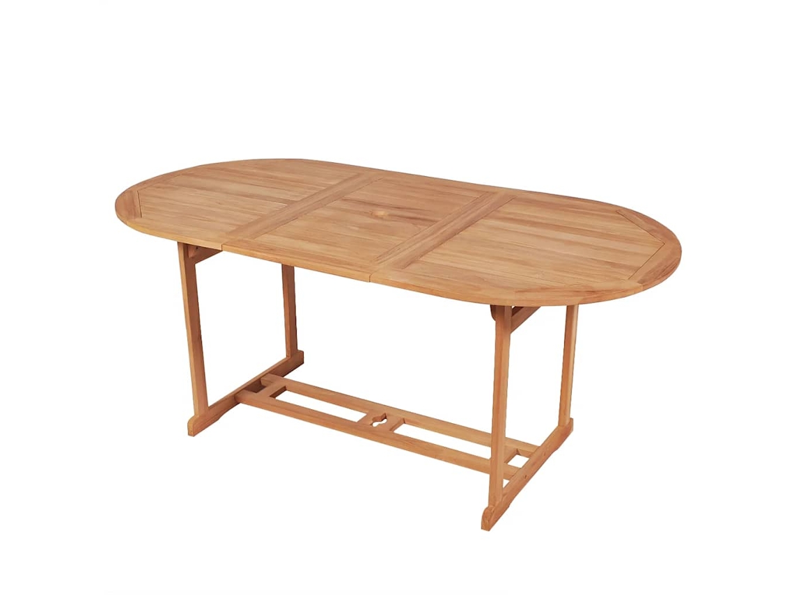 Vidaxl Mesa De Jardim 180x90x75 Cm Madeira Teca Maciça