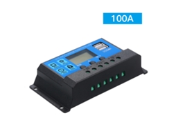 Controlador de Carga Solar Pwm Inteligente 12v/24v 100a com Usb 5v 2.5a Regulador
