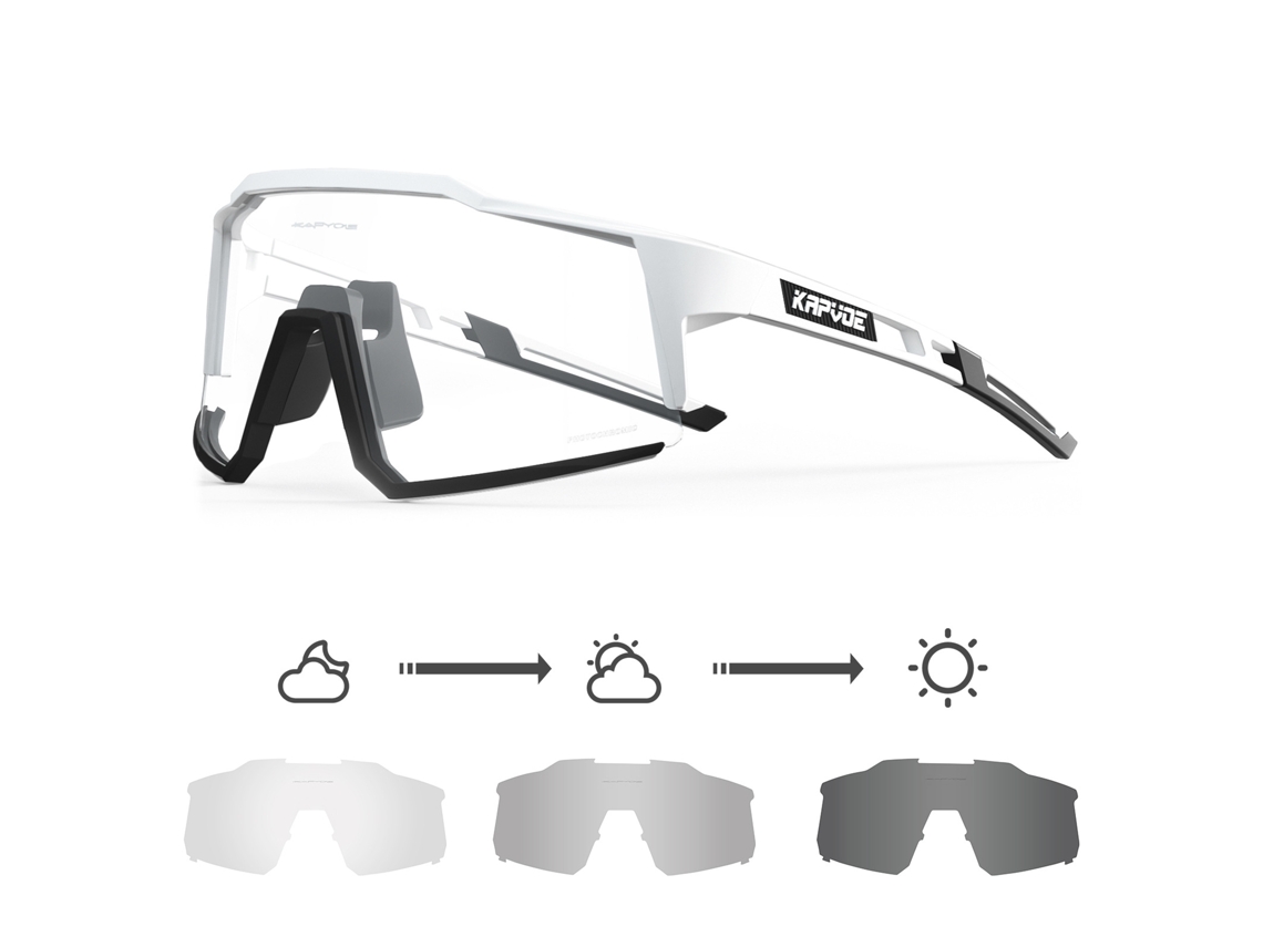 Óculos Fotocromáticos Para Ciclismo, Para Homens E Mulheres, Ideais Para Ciclismo Ao Ar Livre, Corrida E Outros Esportes.