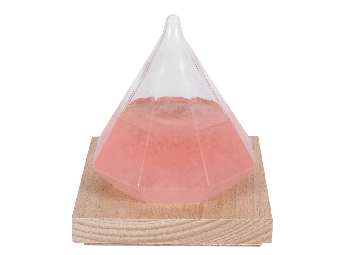 Bottle de Previsão do Tempo Diamante Rosa Decoração