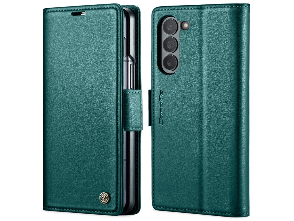Capa Para Samsung Galaxy Z Fold6 5g Borboleta Fivela Litchi Textura Rfid Antirroubo De Telefone De Couro Azul Perolado