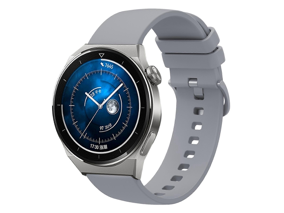 Pulseira De Silicone Macio De Cor Sólida Para Huawei Watch Gt3 Pro 43mm 20mm