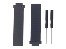 Cinto De Relógio Silicone Magnético Ajustável Garmin Forerunner 220 Preto