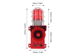 Laxiscreed Alarme Industrial 120db Audível E Visível Ip65 Para Uso Exterior