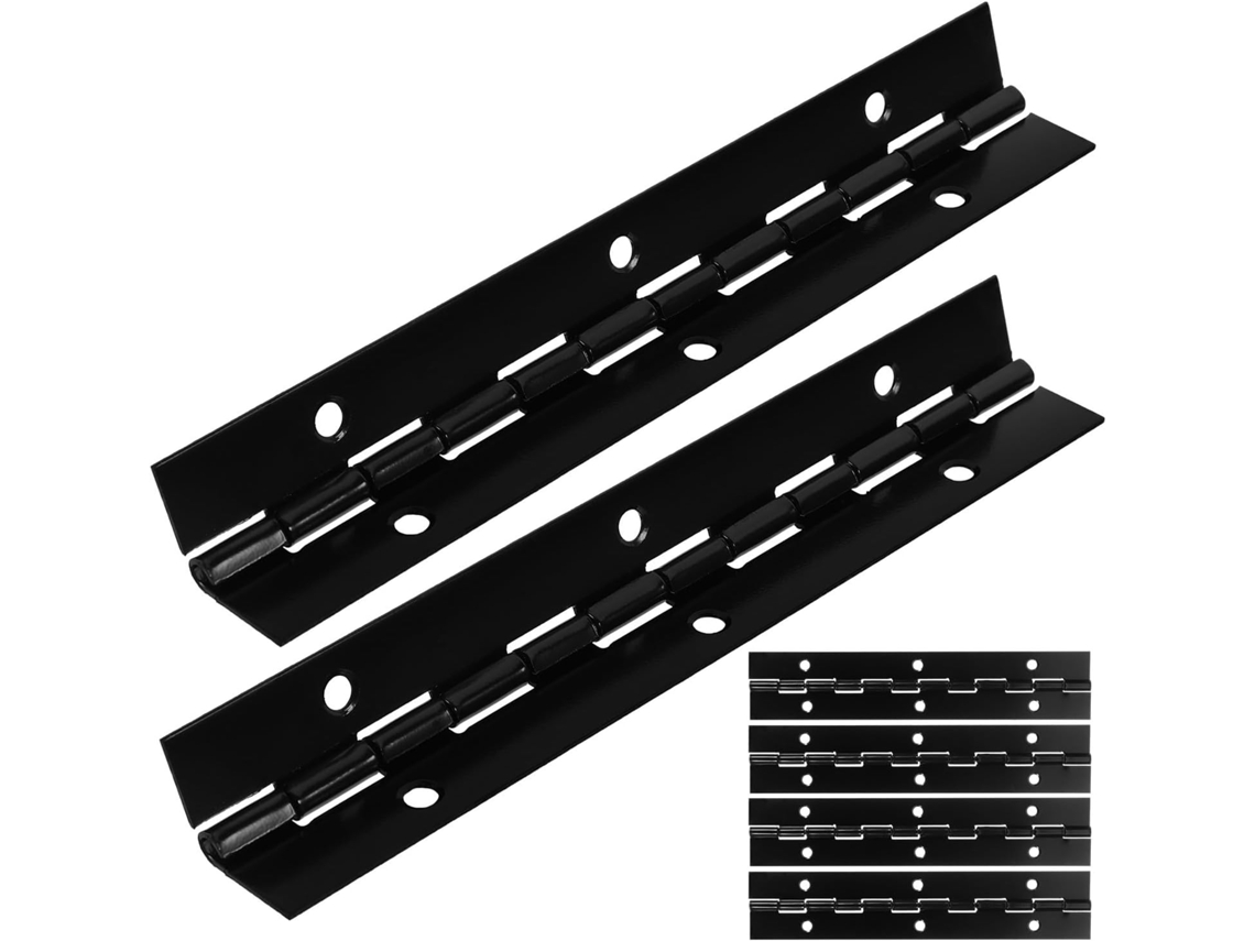 Dobradiças De Piano Iplusmile Com Instalação Suave E Fácil Para Móveis Armário, Em Ferro Reforçado, Conjunto De 6 Peças
