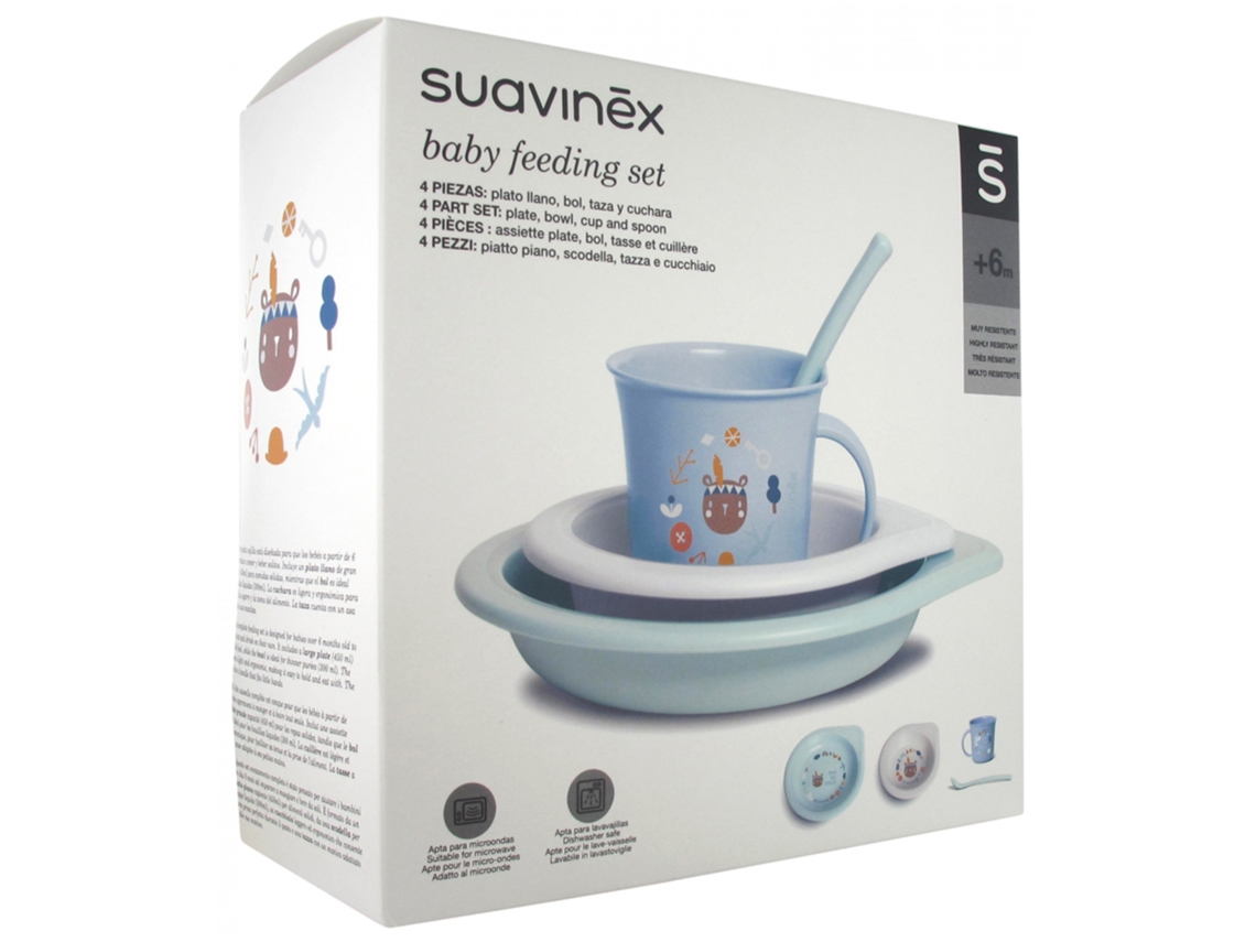 Conjunto de Refeições a partir dos 6 Meses Modelo: Azul SUAVINEX