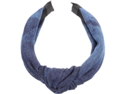 Faixa De Cabelo Feminina Em Jeans Com Nó, Acessório De Cabelo Confortável.