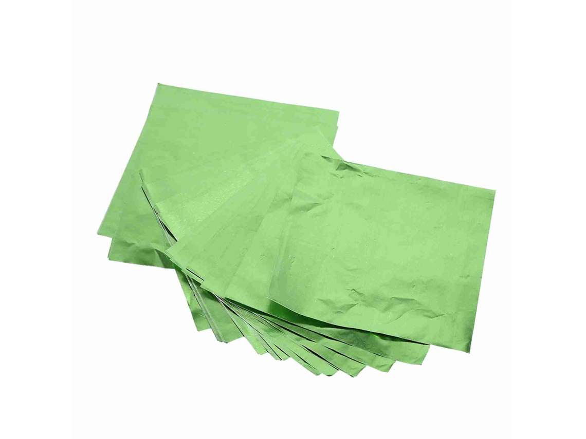 100 Peças Lote Embalagens Chocolates Verdes 3 X 3 Polegadas