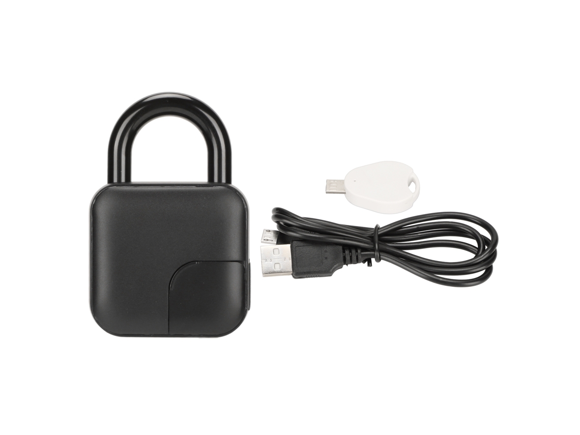 Cadeado Biométrico Digital Usb Ip65 Resistente À Água