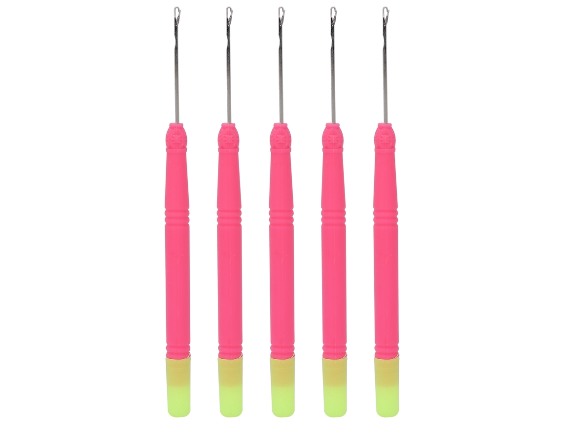 Gancho De Crochê Com Alça Vermelha Rose Para Trançar Cabelo Other