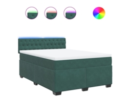Box Spring Bed, Box Spring Beds Vidaxl Verde Veludo (160 X 200 Cm)