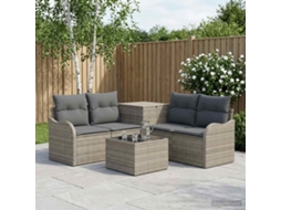 Vidaxl Conjunto De Sofás 6 Unid. Cinza E Cinza Escuro