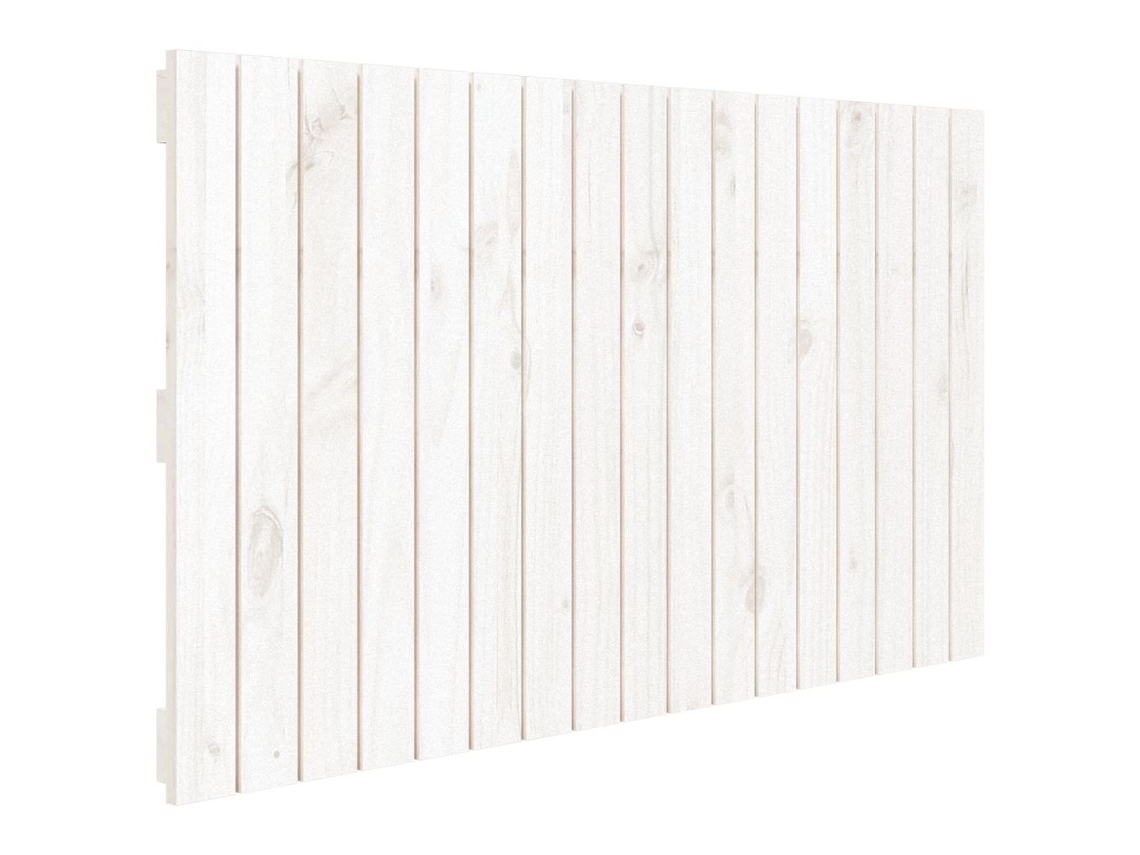 Cabeceira de Parede MAISON EXCLUSIVE em Madeira de Pinho Maciça Branco (108x3x60 cm)