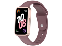 Bracelete para Huawei Band 10 / 9 / 8 Silicone Fivela Reversa Roxo Fumê XIAOMOYU