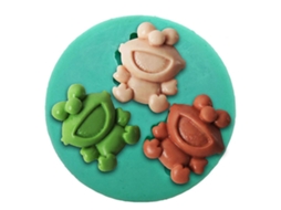 F0571qw3d Molde Fofo Para Sapo, Ideal Para Decoração De Bolos, Doces E Confeitaria. Fácil De Limpar.