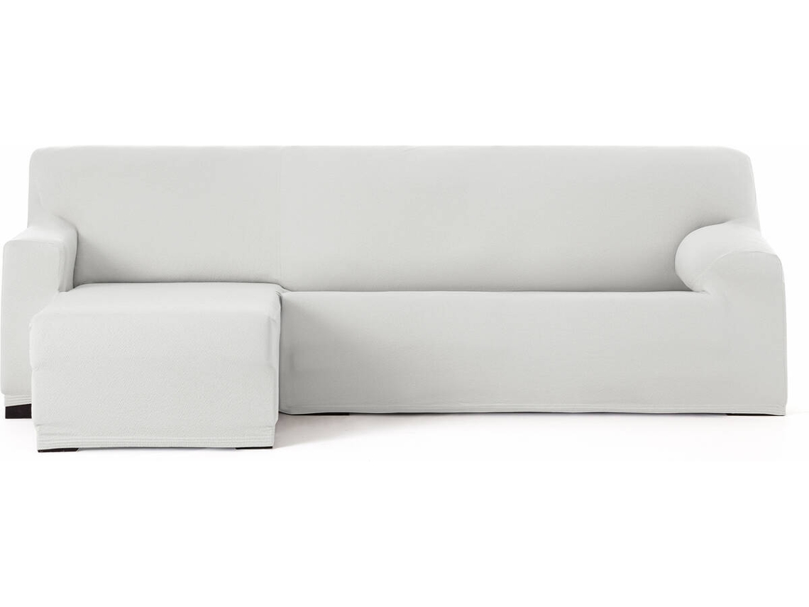 Capa de Chaise Longue Esquerda para Braço Curto EYSA Premium Bronx Tecido Multielástico (250-310 cm - Poliéster - Blanco)