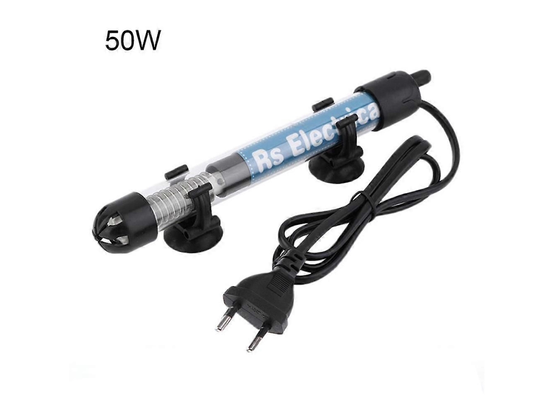Aquecedor de Aquário em Aço Inoxidável com Termostato, Submersível, para Aquários de Peixes, com Temperatura Constante e Plugue Europeu. GOKOCO